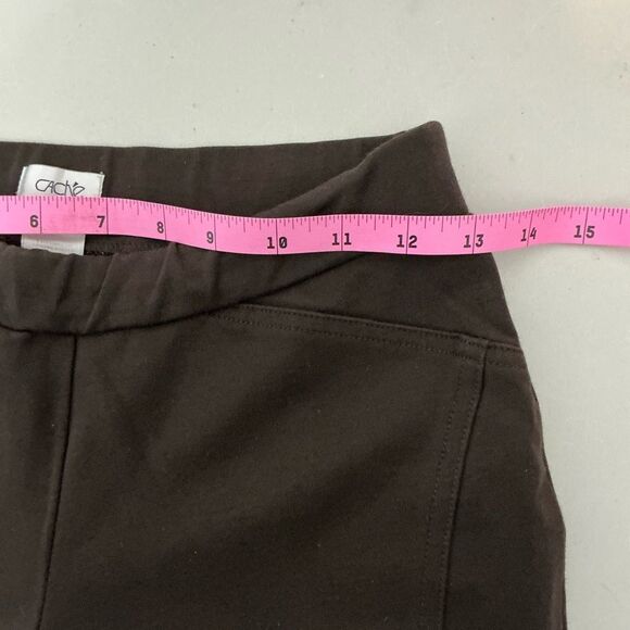 Cache brown leggings with brass buttons at the ankles size S - Picture 5 of 6